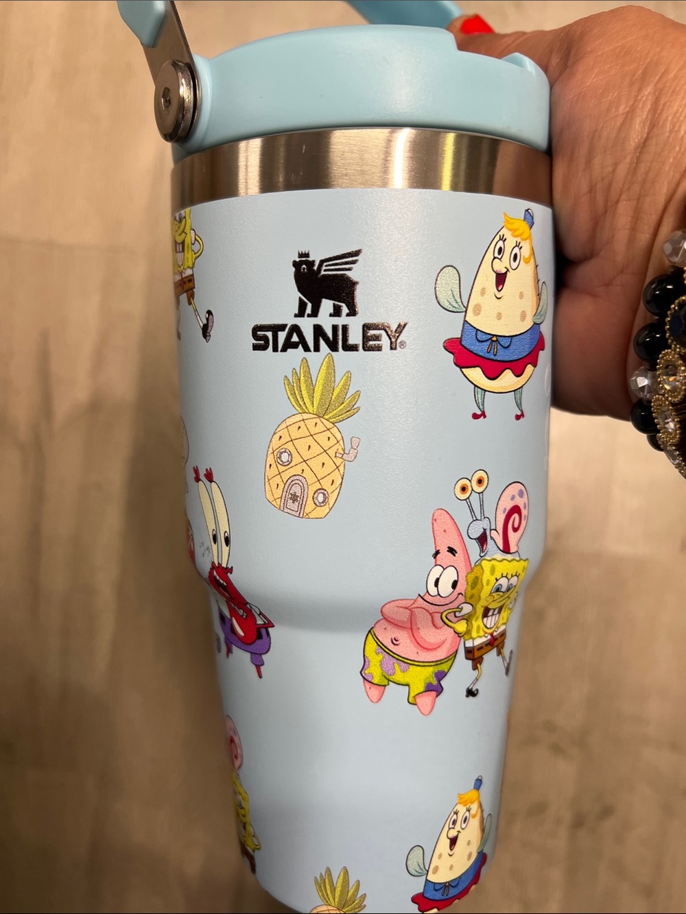 Stanley Light Blue Kids SpongeBob Stainless Tumbler